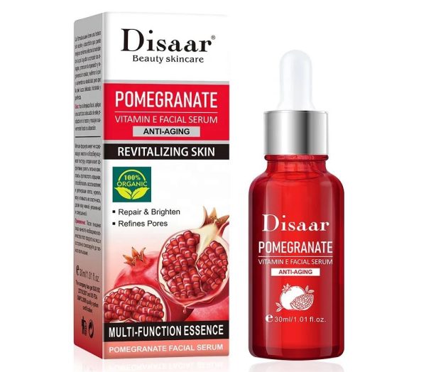 Disaar Pomegranate & Vitamin E Face Serum | Radiance Boosting & Anti-Aging Care – 30ml