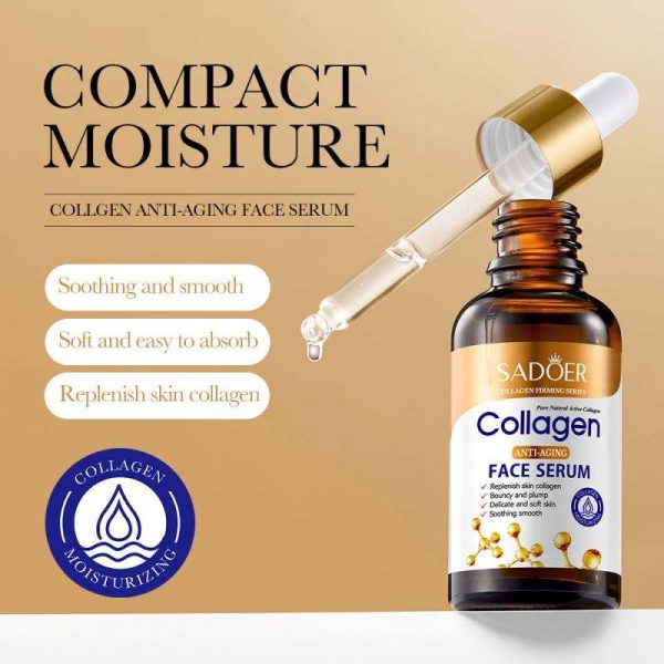 Sadoer Collagen Face Serum | Firming, Moisturizing & Nourishing Facial Essence – 30ml