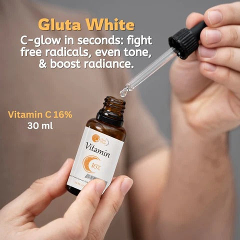 Vitamin C Serum For Glowing skin & Dark Spots | Best Quality Skincare Gluta White Vitamin C 16% Serum