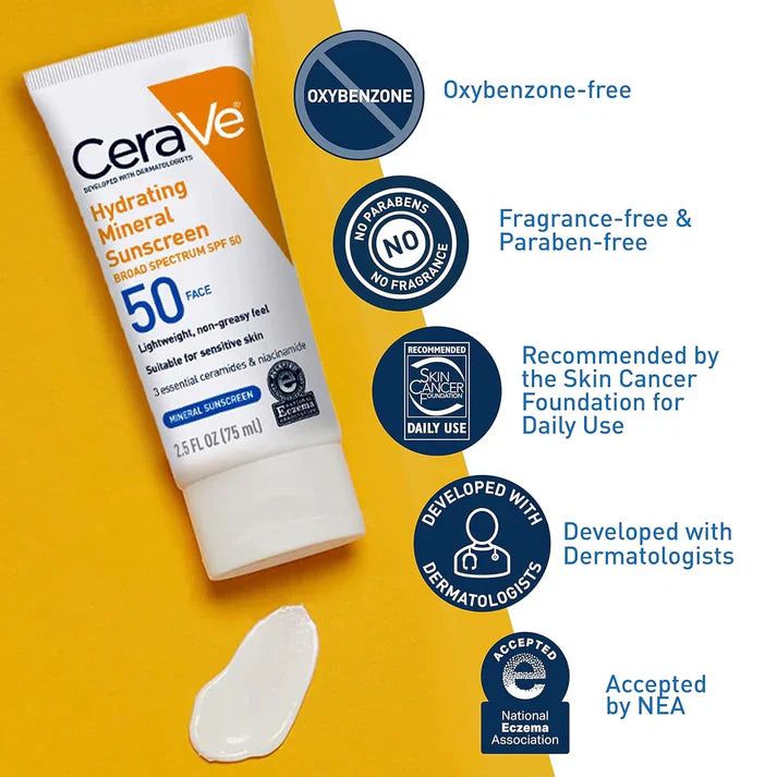 CeraVe 4-in-1 Skincare Kit – Cleanser, Serum, Night Cream & Sunscreen | CeraVe Glow Kit - 100% Original with free delivery