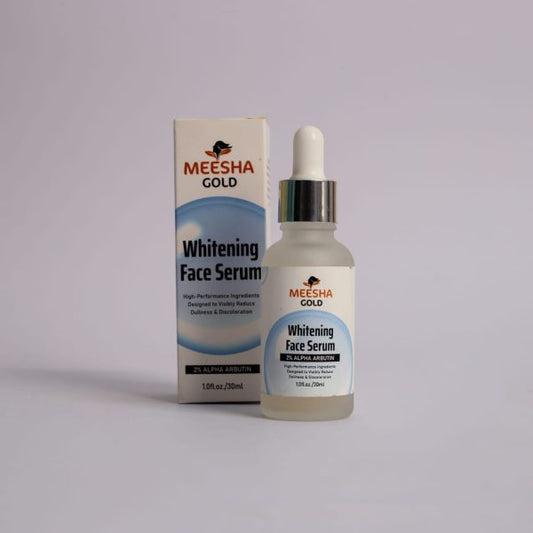Meesha Gold Whitening Face Serum | Brightening Skincare for All Skin Types – 30ml (Original)