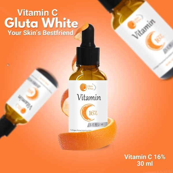 Vitamin C Serum For Glowing skin & Dark Spots | Best Quality Skincare Gluta White Vitamin C 16% Serum