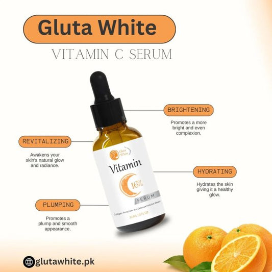 Vitamin C Serum For Glowing skin & Dark Spots | Best Quality Skincare Gluta White Vitamin C 16% Serum