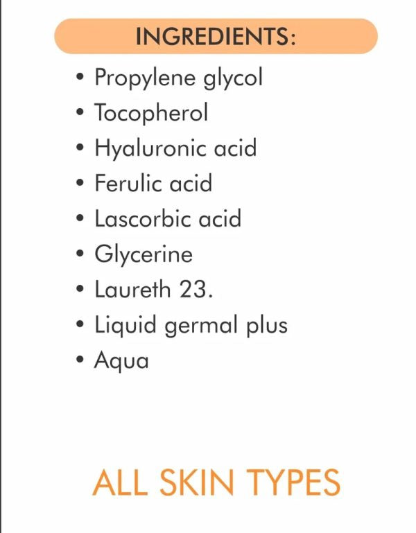 Vitamin C Serum For Glowing skin & Dark Spots | Best Quality Skincare Gluta White Vitamin C 16% Serum